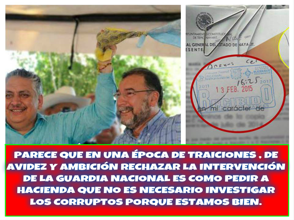 SIGUEN LAS MENTIRAS DE POLO DOMÍNGUEZ  A PESAR DE LA CRIMINALIDAD QUE AZOTA NAYARIT SOSTIENE  QUE EL ESTADO NO NECESITA LA GUARDIA&nbsp;NACIONAL.