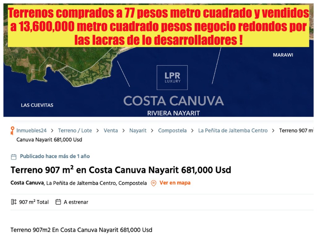 Los Ejidatarios de la Costa Nayarita Demandando Justicia y Resistiendo el Despojo de Mandarina y Costa&nbsp;Canuva!