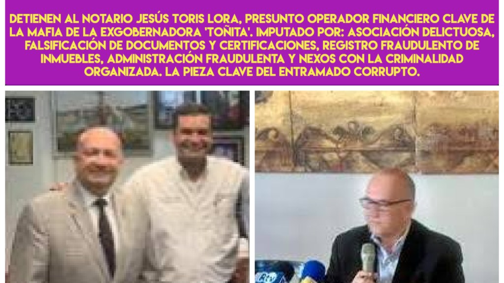 📌 ¡Otra rata atrapada! La fiscalía detuvo al notario Jesús Toris Lora, eje de la trama corrupta de ‘Toñita’ y de la mafia de los&nbsp;Echevarría.
