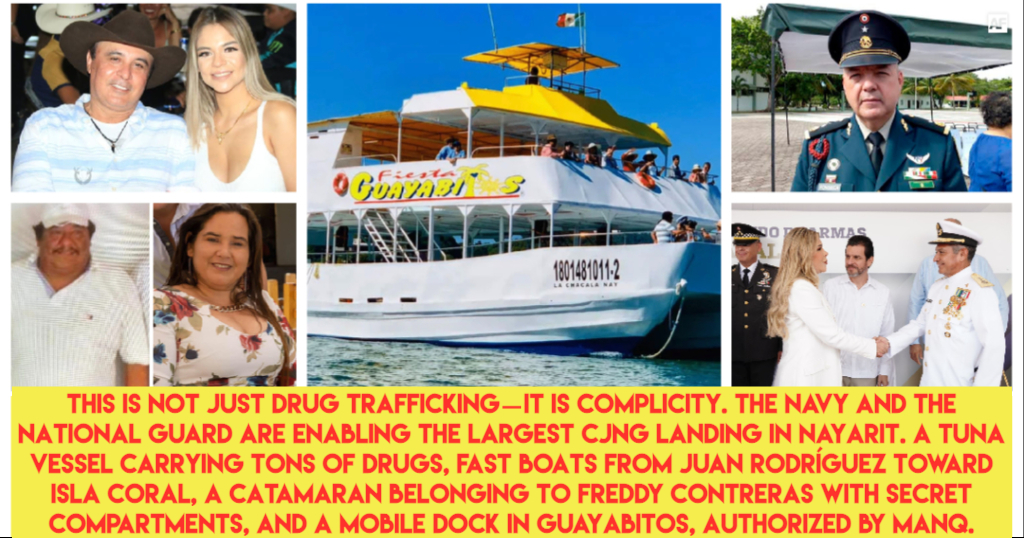 Juan Rodríguez, Freddy Contreras, and MANQ: The Navy and National Guard secure the largest CJNG landing on the coasts of&nbsp;Nayarit.
